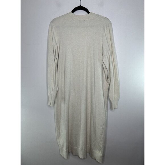 Torrid Women’s Open Front Knit Light Weight Cardigan Duster Beige Size 2 - Picture 11 of 15